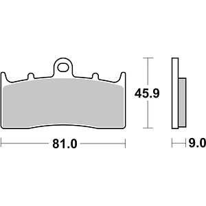 Pastilhas de Travão Frente SBS 778RST BMW K / R / K Bagger