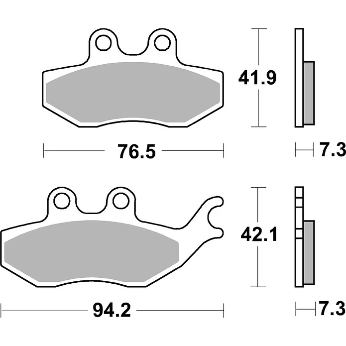 Pastilhas de Travão Frente SBS 173HF Rieju RS3 / RS2 Matrix / NKD, Keeway TX e outras 2