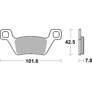 Pastilhas de Travão Frente SBS 945SI Kymco MXU / UXV