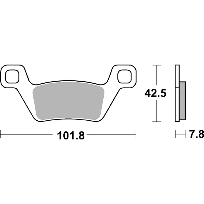 Pastilhas de Travão Frente SBS 945SI Kymco MXU / UXV 2