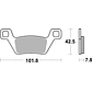 Pastilhas de Travão Frente SBS 945SI Kymco MXU / UXV - Miniatura 2