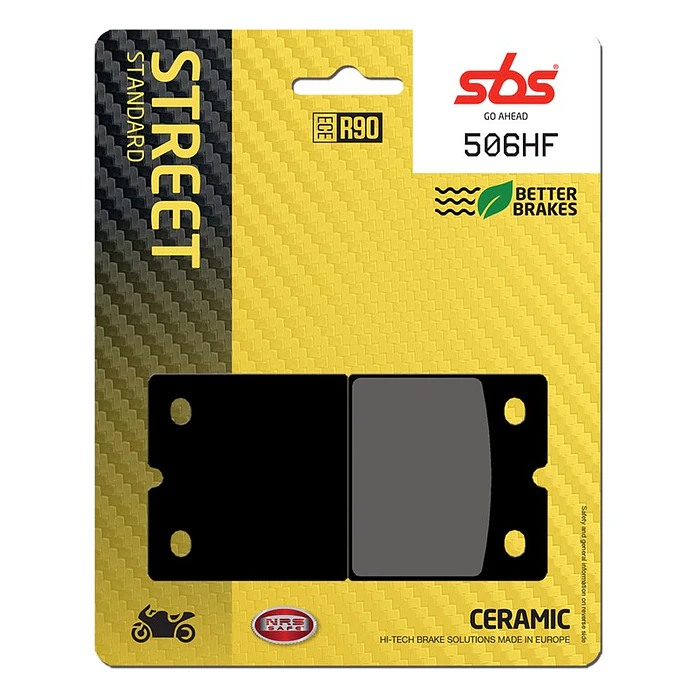Pastilhas de Travão SBS 506HF BMW K 75 / K / R / R100 / K100, Moto Guzzi V35, MZ ETZ e outras 1
