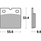 Pastilhas de Travão SBS 506HF BMW K 75 / K / R / R100 / K100, Moto Guzzi V35, MZ ETZ e outras - Thumbnail 2