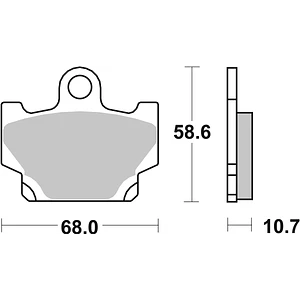 Pastilhas de Travão SBS 550HF Yamaha RD / SR / XJ / XV / XZ
