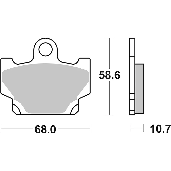 Pastilhas de Travão SBS 550HF Yamaha RD / SR / XJ / XV / XZ / XV Virago / XS / XT / RX e outras 2