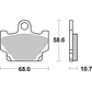 Pastilhas de Travão SBS 550HF Yamaha RD / SR / XJ / XV / XZ / XV Virago / XS / XT / RX e outras - vignette 2
