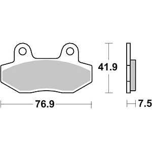 Pastilhas de Travão SBS 200HF FB Mondial