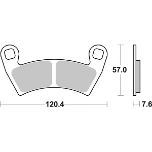 Pastilhas de Travão SBS 897SI Polaris Ranger / RZR / Xpedition