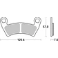 Pastilhas de Travão SBS 897SI Polaris Ranger / RZR / Xpedition / General / MV Diesel e outras - Thumbnail 2
