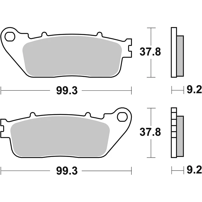 Pastilhas de Travão Trás SBS 862LS Honda CB / VFR 2