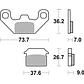 Pastilhas de Travão Trás SBS 213HF Lifan LF Off, Quadzilla WK, Stomp Elite - Miniatura 2