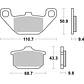 Pastilhas de Travão SBS 557HF Kawasaki GPZ / Z / ZX / Vulcan / KZ / ZN / Z Eliminator e outras - Thumbnail 2