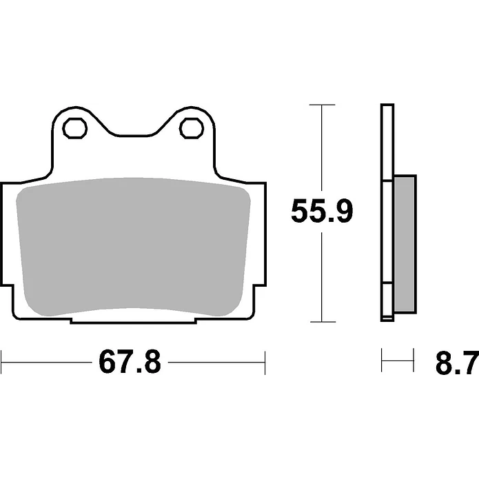 Pastilhas de Travão SBS 570LS Yamaha FZR / XJ / TZR / FZ / SRX / RD / FZS Fazer / RZ e outras 2