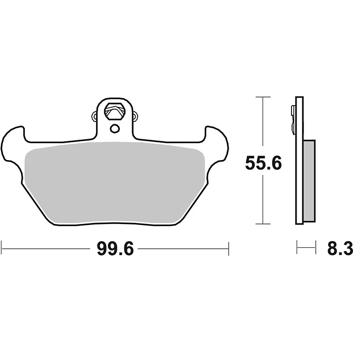 Pastilhas de Travão Frente SBS 644HF BMW K / K1 / R / K100 / R 80 / K1100 / R100 e outras 2