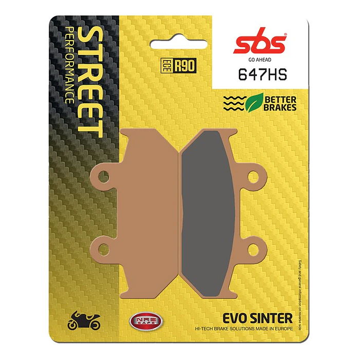 Pastilhas de Travão Frente SBS 647HS Honda NX Dominator / GL Gold / VT, Cagiva Elefant e outras 1