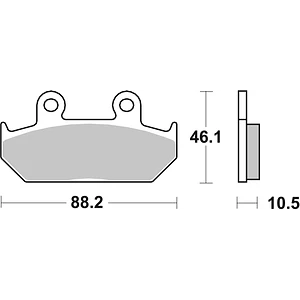 Pastilhas de Travão Frente SBS 647HS Honda NX Dominator / GL Gold
