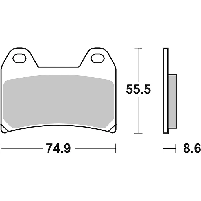 Pastilhas de Travão Frente SBS 706RST Moto Guzzi V7, KTM Adventure, MV Agusta Brutale e outras 2