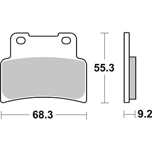 Pastilhas de Travão Frente SBS 844RST Yamaha MT-125 / YZF-R125