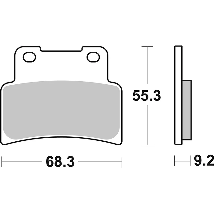 Pastilhas de Travão Frente SBS 844RST Yamaha MT-125 / YZF-R125, Aprilia Shiver / RS e outras 2