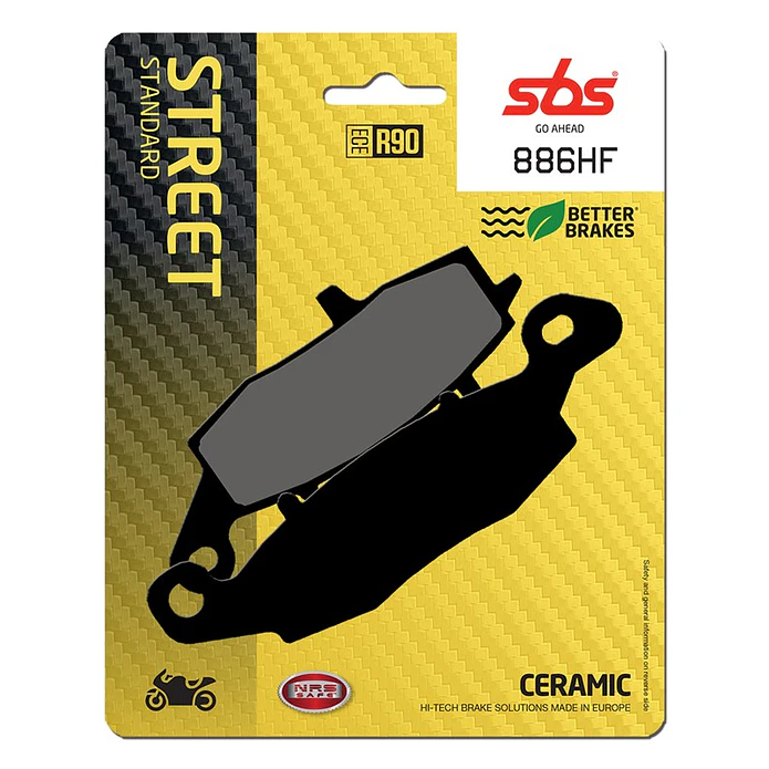 Pastilhas de Travão Trás SBS 886HF Kawasaki Vulcan / VN, Suzuki VL Intruder / C / M90 e outras 1