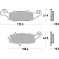 Pastilhas de Travão Trás SBS 886HF Kawasaki Vulcan / VN, Suzuki VL Intruder / C / M90 e outras - Thumbnail 2