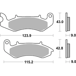 Pastilhas de Travão Frente SBS 961HF Keeway Superlight