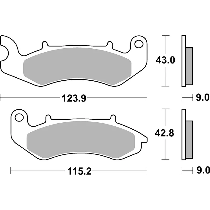 Pastilhas de Travão Frente SBS 961HF Keeway Superlight, Benelli Leoncino, QJMotor TRX 2