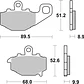 Pastilhas de Travão Trás SBS 687LS Kawasaki Z / Ninja / ER-6 / Versys / ZX-6R / ZX-10R e outras - vignette 2