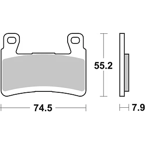 Pastilhas de Travão Frente SBS 894HS Kawasaki Ninja / ZX-6R