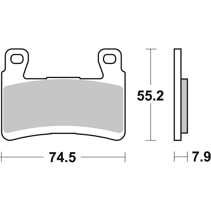 Pastilhas de Travão Frente SBS 894HS Kawasaki Ninja / ZX-6R 2