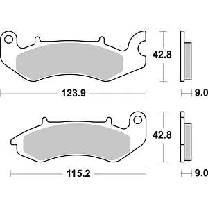 Pastilhas de Travão Frente SBS 234HF Keeway Silverblade