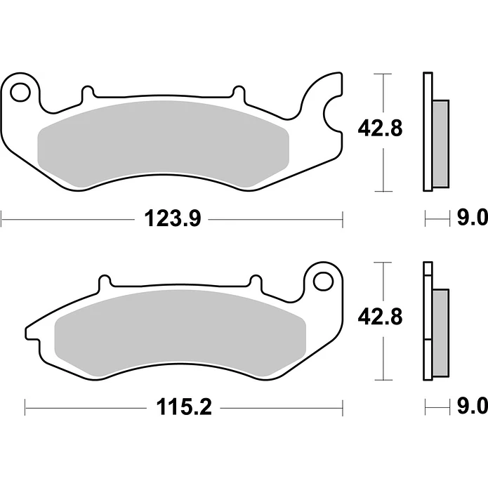 Pastilhas de Travão Frente SBS 234HF Keeway Silverblade 2