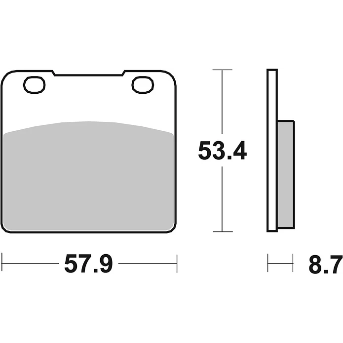 Pastilhas de Travão SBS 577HS Suzuki S50 Boulevard / VS Intruder / S83 Boulevard / GSX e outras 2