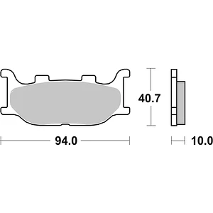 Pastilhas de Travão SBS 691HS Yamaha XVS V-Star / XJ6 / MT-03