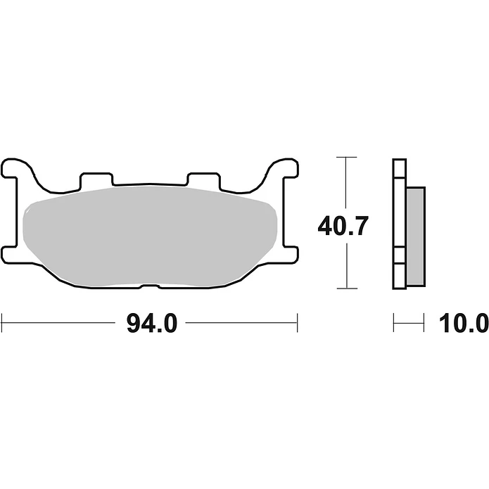 Pastilhas de Travão SBS 691HS Yamaha XVS V-Star / XJ6 / MT-03 / FZ6, Adiva AR / AD e outras 2