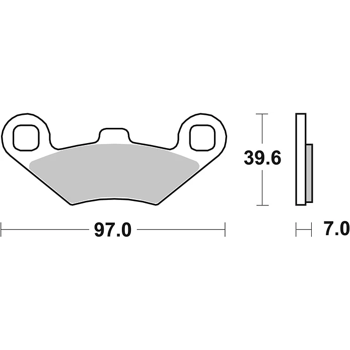 Pastilhas de Travão SBS 716SI Polaris Sportsman / Trail / Hawkeye, Peugeot Metropolis e outras 2