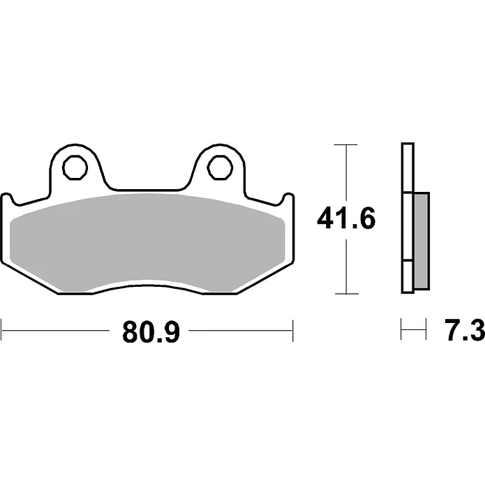 Pastilhas de Travão SBS 104HF Honda NHX Lead / XR / XL, Benelli Tornado, SYM Citycom e outras 2