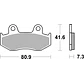 Pastilhas de Travão SBS 104HF Honda NHX Lead / XR / XL, Benelli Tornado, SYM Citycom e outras - Thumbnail 2