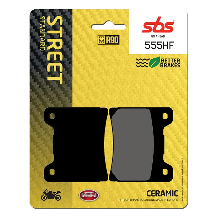 Pastilhas de Travão SBS 555HF Yamaha XJ / FJ / FZ / FZR / XV / XV Virago / RD / XJR e outras 1
