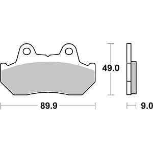Pastilhas de Travão SBS 572HS Honda CB / VF / CX Euro / GL Gold