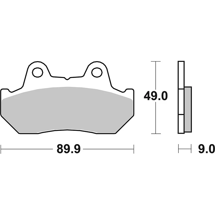 Pastilhas de Travão SBS 572HS Honda CB / VF / CX Euro / GL Gold / CBX / GL / NS / NSR e outras 2