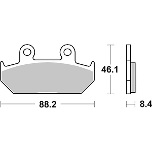 Pastilhas de Travão Frente SBS 600HS Honda NX Dominator / VFR