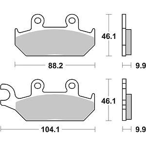 Pastilhas de Travão Frente SBS 650HS Yamaha XT / XTZ Tenere