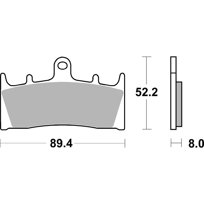 Pastilhas de Travão Frente SBS 686HF Kawasaki Ninja / ZRX, Suzuki GSX-R / GSF Bandit e outras 2