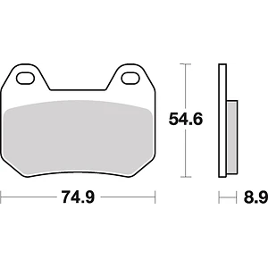 Pastilhas de Travão Trás SBS 746HF BMW R / K