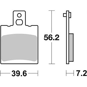 Pastilhas de Travão Trás SBS 824HF Aprilia RS