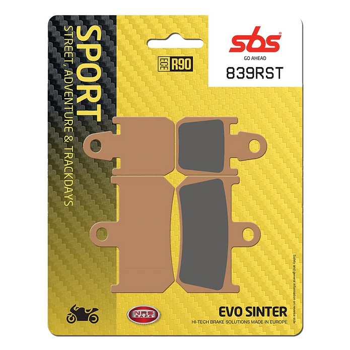 Pastilhas de Travão Frente SBS 839RST Yamaha YZF-R1 / MT-01 / VMX 1