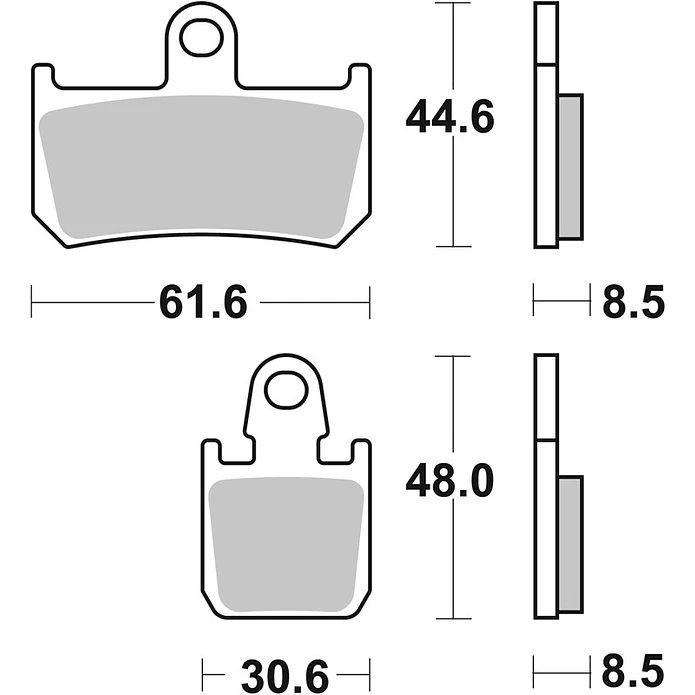 Pastilhas de Travão Frente SBS 839RST Yamaha YZF-R1 / MT-01 / VMX 2