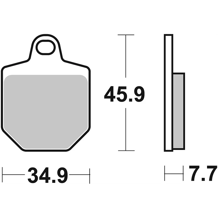 Pastilhas de Travão Frente SBS 843RSI HM CRM, KTM SMR 2