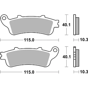 Pastilhas de Travão Trás SBS 880LS Honda GL Gold / GL Bagger / GL